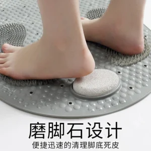 Non-slip grind stone floor mat
