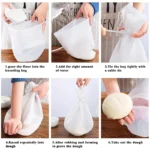 Reusable silicone bread kneading bag