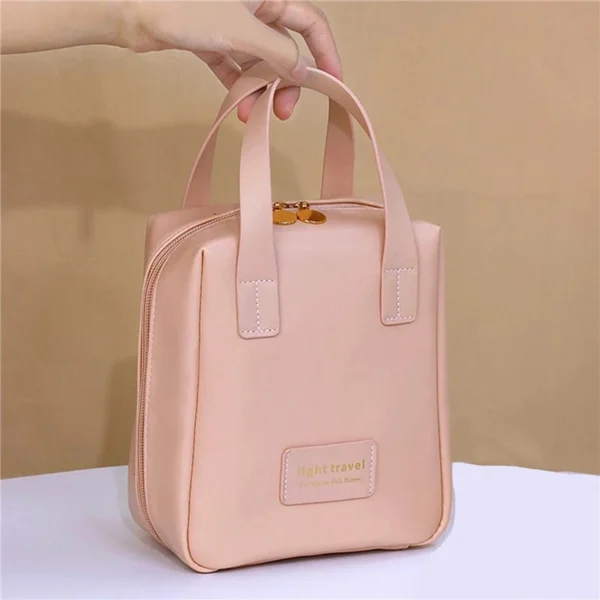 PU leather cosmetic storage bag