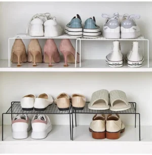 Adjustable sink storage rack