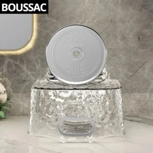 Clear bathroom storage solution