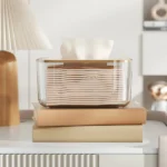 Bamboo cover tissue holder