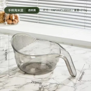 clear colander,