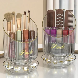 Rotating Makeup Brush Bucket