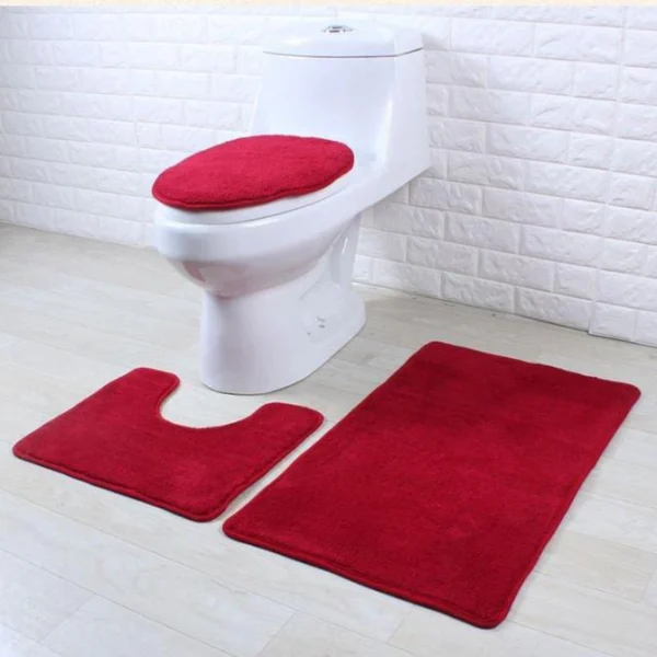 Absorbent Bathroom Mat Set