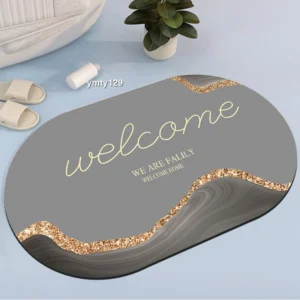 non-slip oval mat