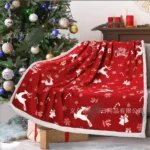 snowflake printed blanket,