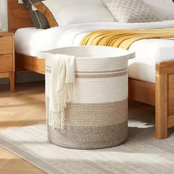 Cotton rope storage basket,