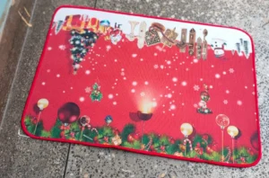 non-slip Christmas mat