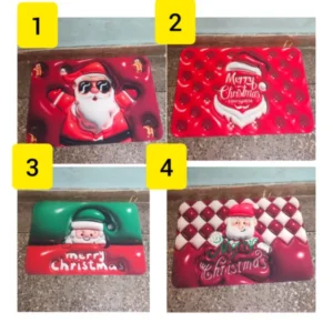 Christmas bathroom mats