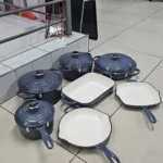 Enamel cast iron cookware