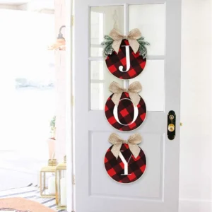 Christmas Wreaths with Joy Sign 1 Christmas Wreaths