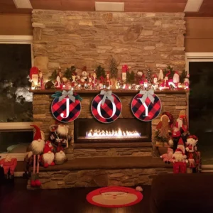 Festive door wreath