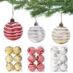 6cm festive balls