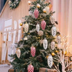 Pine cone hanging pendants