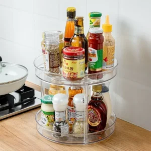 2-Layer 360° Rotation Cabinet Turntable Organizer/Lazy Susan 1 Turntable Organizer/Lazy Susan