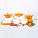 Cast iron casserole dish