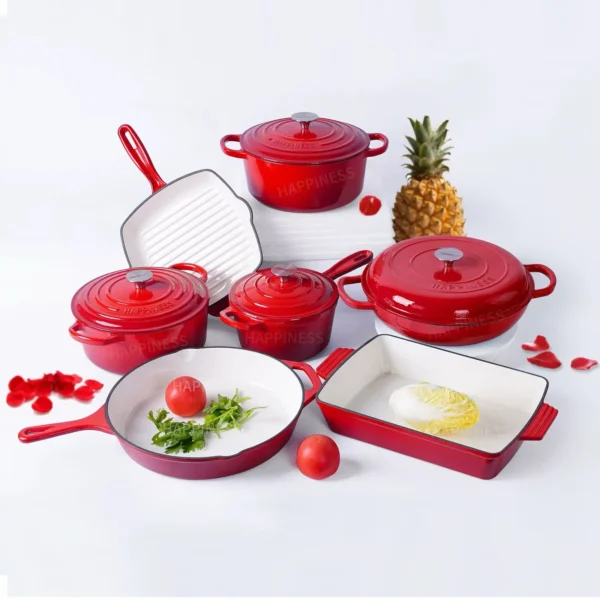 Stylish enamel pots