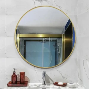 Round bathroom mirror
