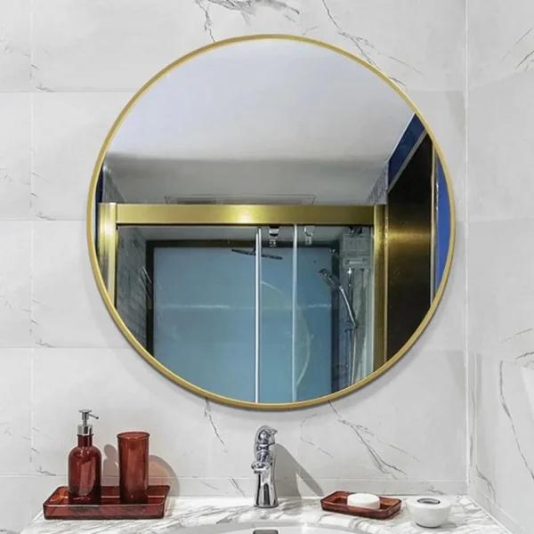 Round bathroom mirror