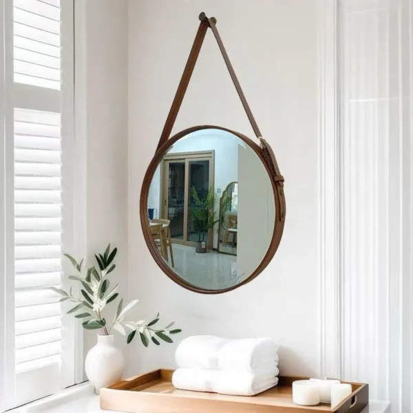 Round decorative mirror