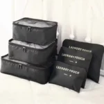 Suitcase packing cubes