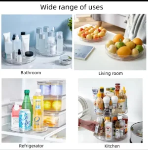 Bathroom rotating storage rack