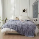 Solid Color Flannel Blanket 16 Monolayer fleece quilt