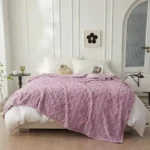 Solid Color Flannel Blanket 17 Cozy bed blanket