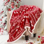 cozy holiday throw