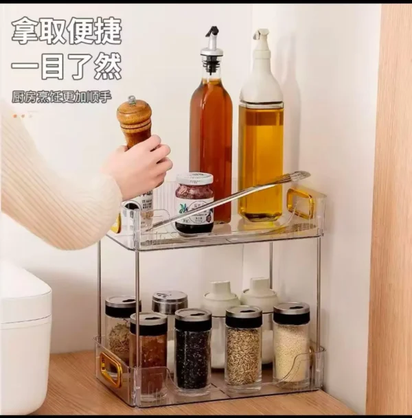 2 layer cosmetic storage tray