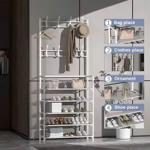 Strong metallic shoe organizer