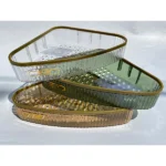 Rectangular acrylic bathroom shelf