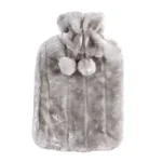 Hot Water Bottle with Fur Fleece Cover 13 hot water bottle with cover