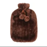 Hot Water Bottle with Fur Fleece Cover 10 velvet cover hot water bottle