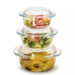 Set of 3 casserole dishes
