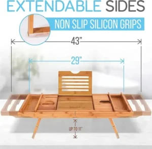 Bamboo Bathtub Caddy Tray
