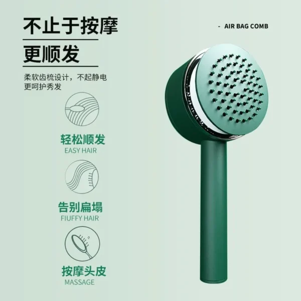 Self-cleaning hair brush