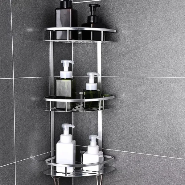 Aluminum Bathroom Corner Shelf