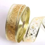 Decorative holiday wrapping ribbon