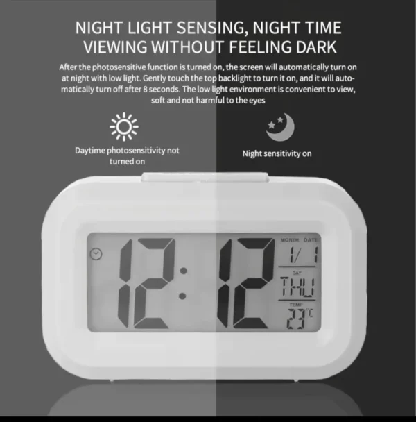 Modern bedside clock