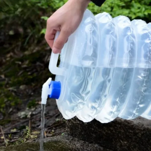 Camping water storage bottle