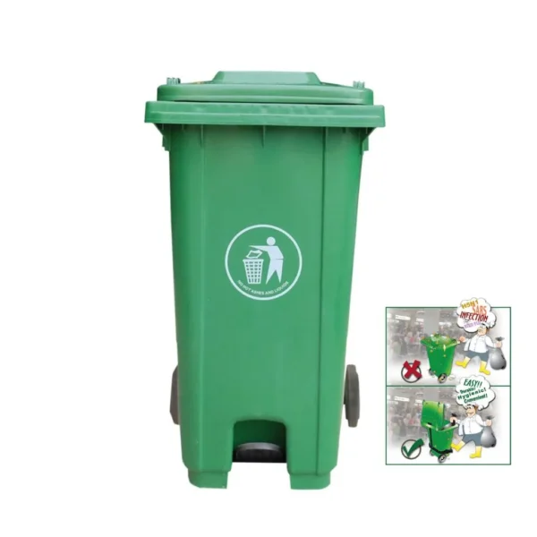 Heavy Duty Dustbin with Wheels