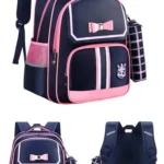 Multi-pocket school backpack