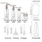 Portable 11-Piece Travel Set 7 Leak Proof Travel Bottles