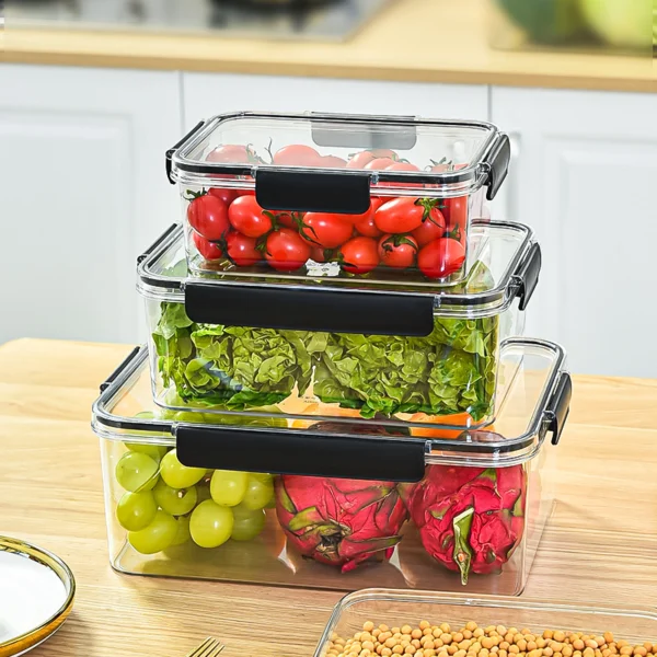 Black Lid Food Storage Set