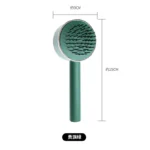 One-key cleaning massage comb