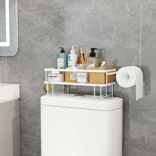 Toilet Tissue Holder with Rack