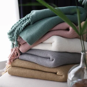 Throw Blankets with Tassels