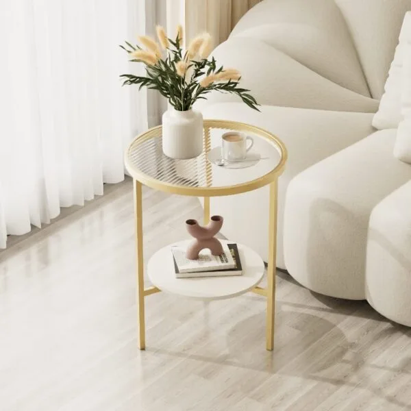 Stone Plate Side Table